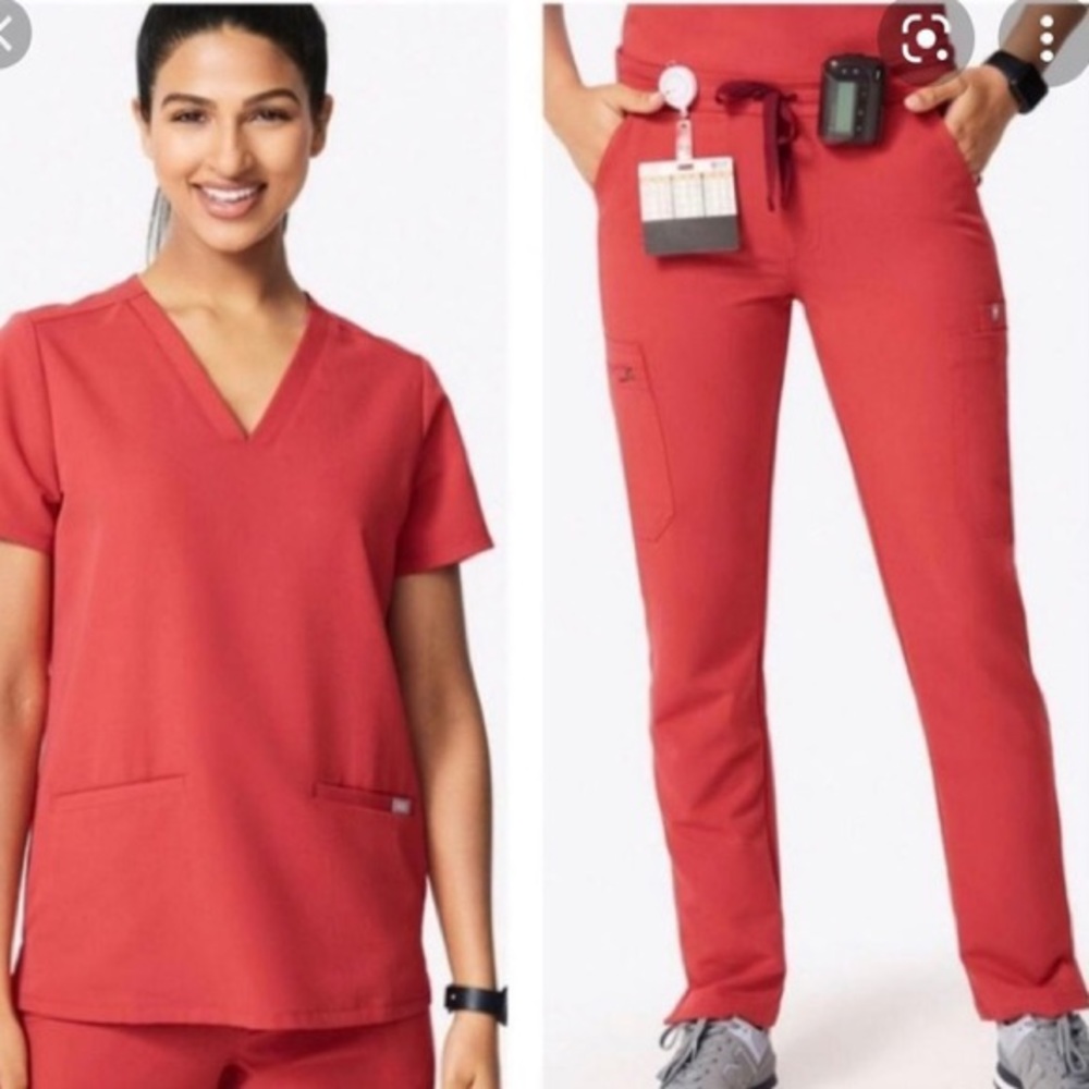 Figs clay casma rare color Yola scrub pants in medium tall